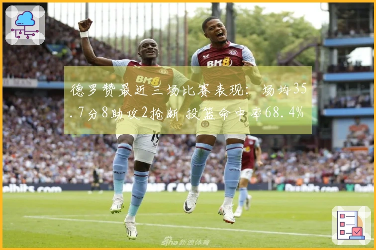 德罗赞最近三场比赛表现：场均35.7分8助攻2抢断 投篮命中率68.4%